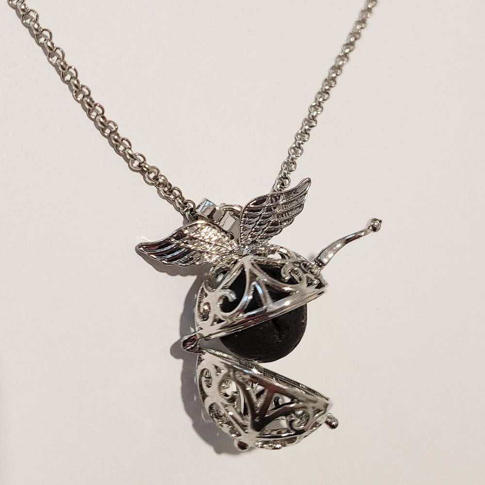 Long Volcanic/Lava Stone Diffuser Necklace